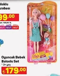 Oyuncak Bebek Balonlu Set image