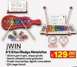 Jwin 8'li Gitar/Radyo Metalafon image