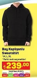 Bay Kapüşonlu Sweatshirt image