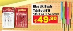 Elastik Saplı Tığ Seti 5'li image