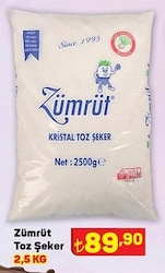 Zümrüt Toz Şeker 2,5 Kg image