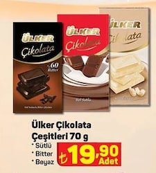 Ülker Çİkolata Çeşitleri 70 g image