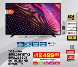Toshiba 50UL2163DT/2 / 50UL2363DT 50 inç Ultra HD Smart Tv image