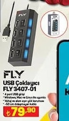 Fly FLY3407-01 USB Çoklayıcı image