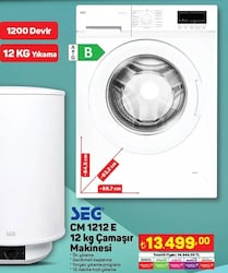 Seg CM 1212 E 12 kg Çamaşır Makinesi 1200 Devir image