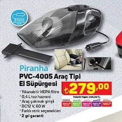 Piranha PVC-4005 Araç Tipi El Süpürgesi image