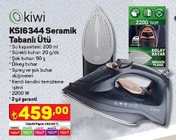 Kiwi KSI6344 Seramik Tabanlı Ütü image