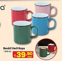 Keramika Renkli Varil Kupa 345 ml image