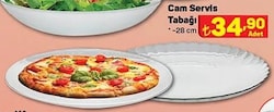 Cam Servis Tabağı 28 cm image