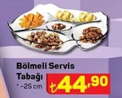 Paşabahçe Bölmeli Servis Tabağı 25 cm image