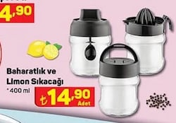 Baharatlık ve Limon Sıkacağı 400 ml image