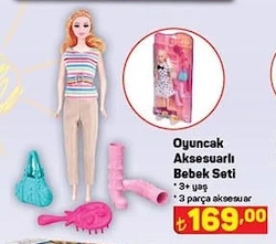 Aksesuarlı Oyuncak Bebek Seti image