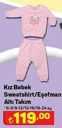 Sweatshirt/Eşofman Altı Takım Kız Bebek image