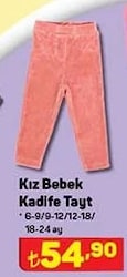 Kadife Tayt Kız Bebek image