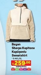 Sherpa Kapiton Kapüşonlu Sweatshirt image