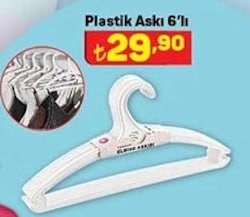 Plastik Askı 6'lı image