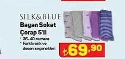 Silk&Blue Soket Çorap 5'li Bayan image