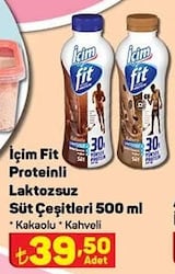 İçim Fit Proteinli Laktozsuz Süt Çeşitleri 500 ml image