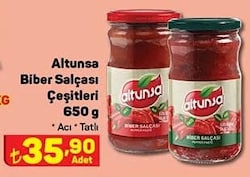 Altunsa Biber Salçası Çeşitleri 650 g image
