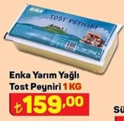 Enka Yarım Yağlı Tost Peyniri 1 kg image