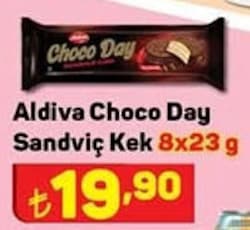 Aldiva Choco Day Sandviç Kek 8x23 g image