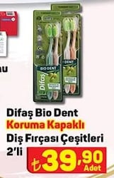 Difaş Bio Dent Koruma Kapaklı Diş Fırçası Çeşitleri 2'li image