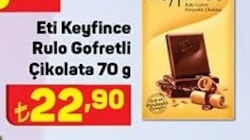 Eti Keyfince Rulo Gofretli Çikolata 70 g image