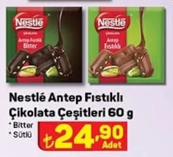Nestle Antep Fıstıklı Çikolata Çeşitleri 60 g image