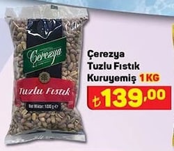 Çerezya Tuzlu Fıstık Kuruyemiş 1 kg image