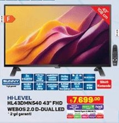 Sunny HL43DMN540 Hı Level 43 inç FHD Webos 2.0 D-Duall Led image