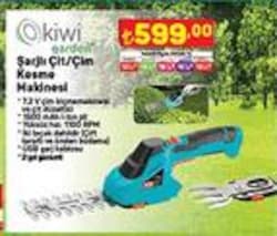 Kiwi Garden Şarjlı Çit/Çim Kesme Makinesi image