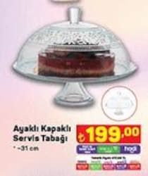 Ayaklı Kapaklı Servis Tabağı 31 cm image