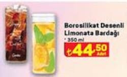 Borosilikat Desenli Limonata Bardağı 350 ml image