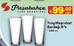 Paşabahçe Troy 6'lı Meşrubat Bardağı 290 cc image