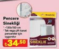 Pencere Sinekliği 130x150 cm image