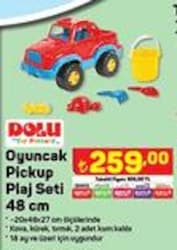 Dolu Oyuncak Pickup Plaj Seti 48 cm image
