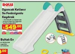 Dolu Oyuncak Katlanır Su Fonksiyonlu Kaydırak image