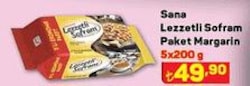 Sana Lezzetli Sofram Paket Margarin 5x200 g image