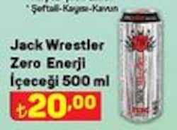 Jack Wrestler Zero Enerji İçeceği 500 ml image