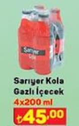 Sarıyer Kola Gazlı İçecek 4x200 ml image