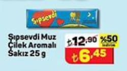 Şıpsevdi Muz Çilek Aromalı Sakız 25 g image