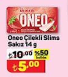 Oneo Çilekli Slims Sakız 14 g image