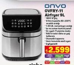Onvo OVFRY-11 Airfryer 9 L image