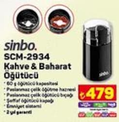 Sinbo SCM-2934 Kahve & Baharat Öğütücü image
