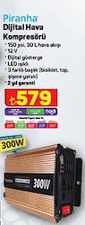 Piranha Dijital Hava Kompresörü 300 W image