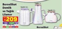 Borosilikat Demlik ve Yağlık Lilamor/Çeşitleri image