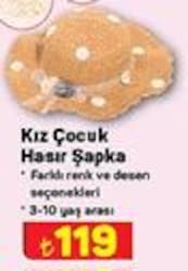 Kız Çocuk Hasır Şapka image