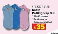 Silk&Blue Kadın Patik Çorap 3'lü image