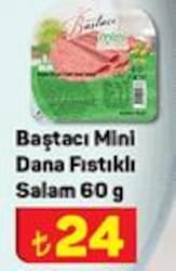 Baştacı Mini Dana Fıstıklı Salam 60 g image