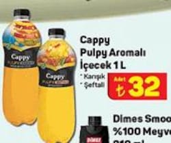 Cappy Pulpy Aromalı İçeçek 1 l image